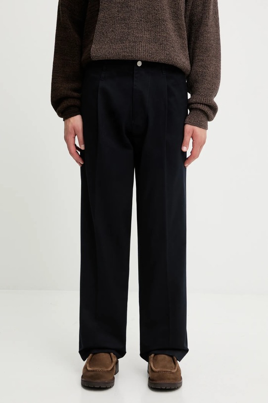 Human Made pantaloni in cotone SKATER cotone blu navy HM30PT013