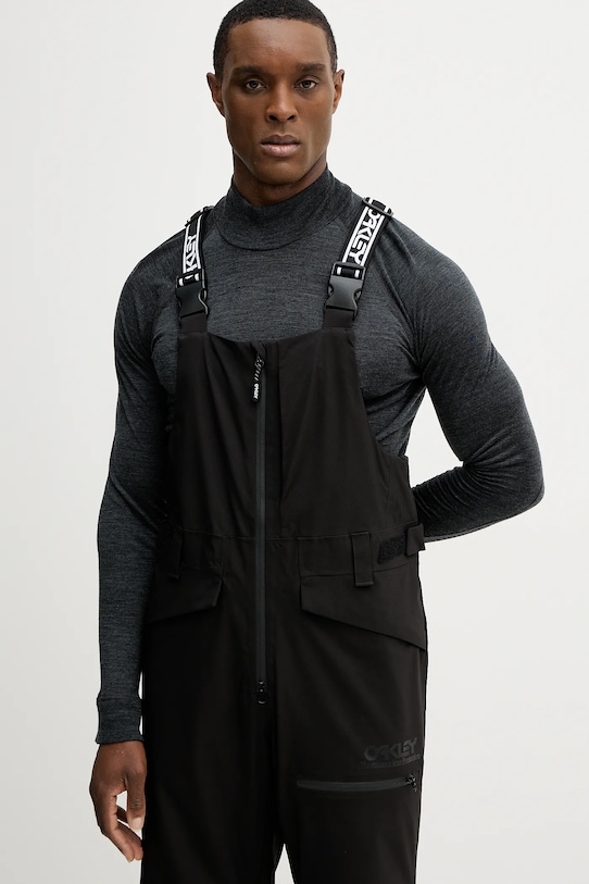 Oakley spodnie narciarskie TNP SHELL czarny FOA400939