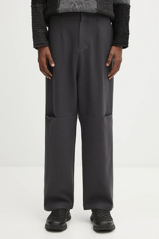 Ader Error spodnie wełniane SLACKS wełna szary BO01FWSA0202GR