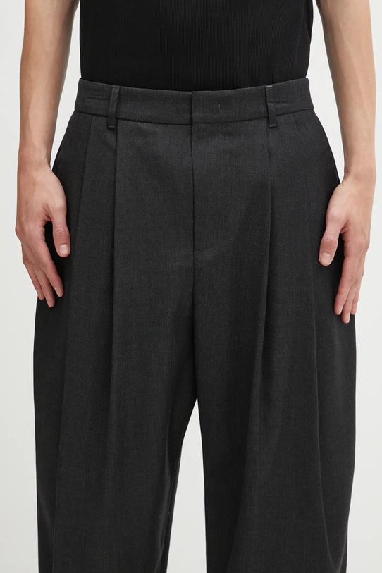 Ader Error spodnie wełniane SLACKS szary BO42FYSA0101GR