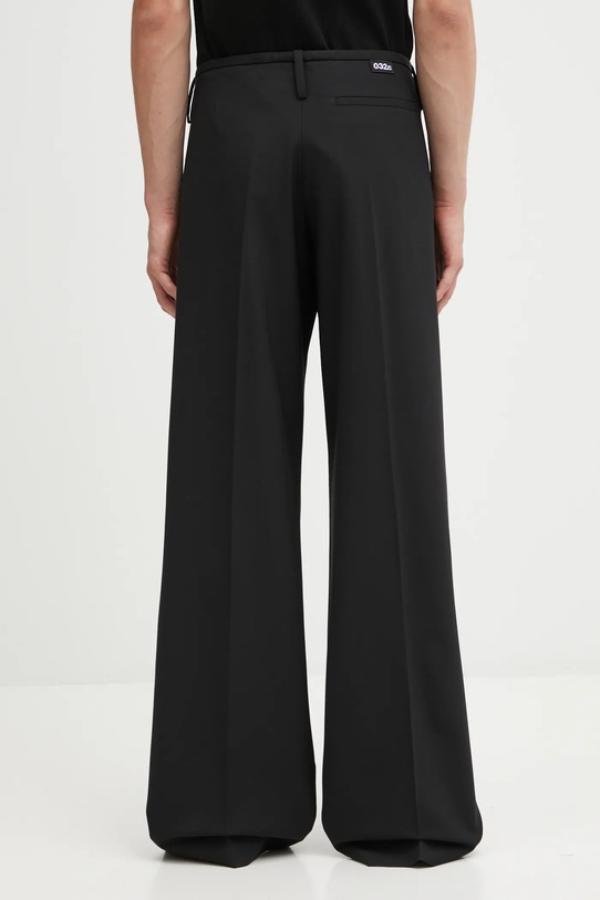 Odzież 032C spodnie z dodatkiem wełny Wide Leg Suit F25.MRW.0903.000 czarny