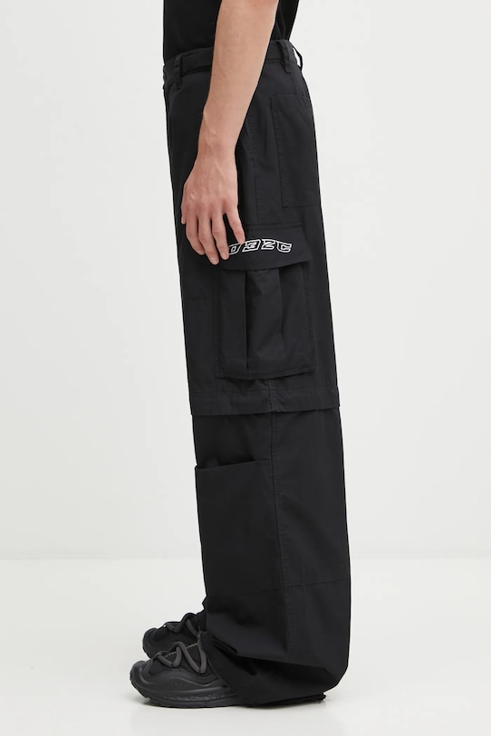 032C spodnie bawełniane 'Double-Edged Sword' F25.URW.1001.000 czarny AW25