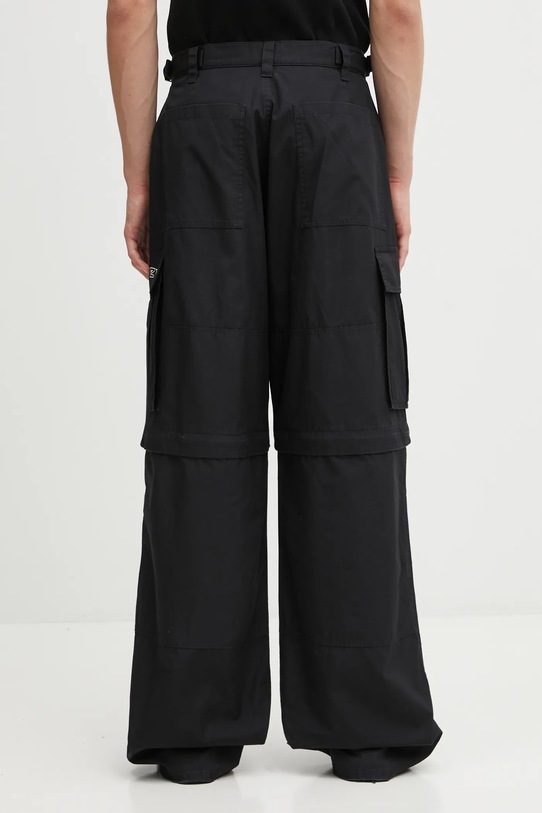 Odzież 032C spodnie bawełniane 'Double-Edged Sword' F25.URW.1001.000 czarny