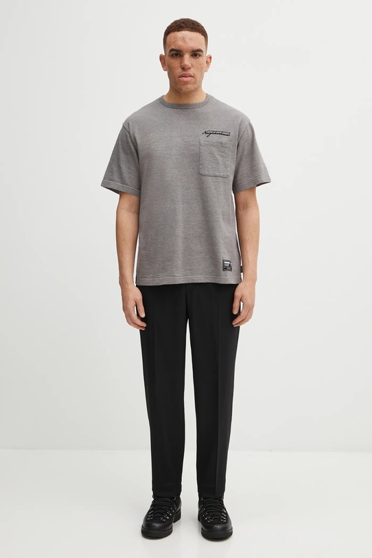 NEIGHBORHOOD spodnie z dodatkiem wełny TAPERED SILHOUETTE 252ZANH.PTM03 czarny