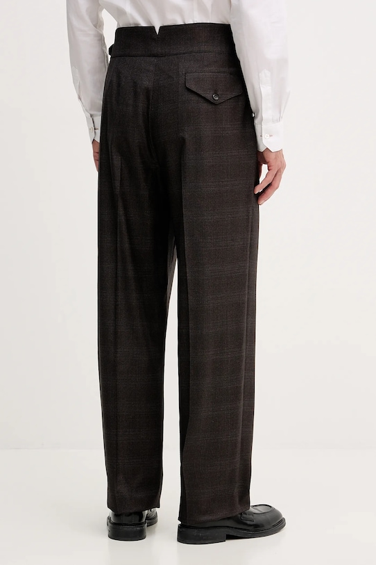 Odzież Emporio Armani spodnie wełniane EM004009.TE182704 szary