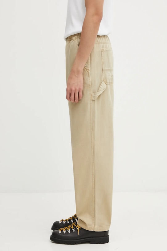 AAPE spodnie bawełniane Now AAPPTMC629XXP beżowy AW25