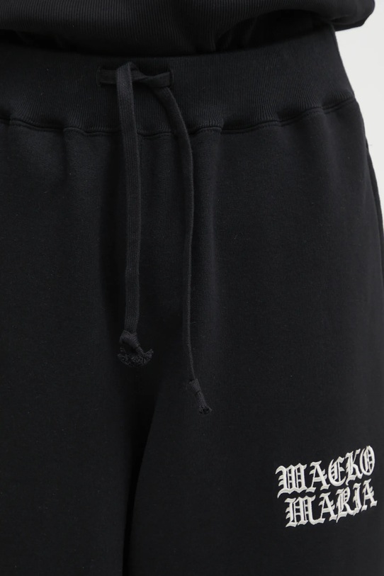 Wacko Maria spodnie dresowe bawełniane Heavy Weight czarny 25FW.WMC.SP01
