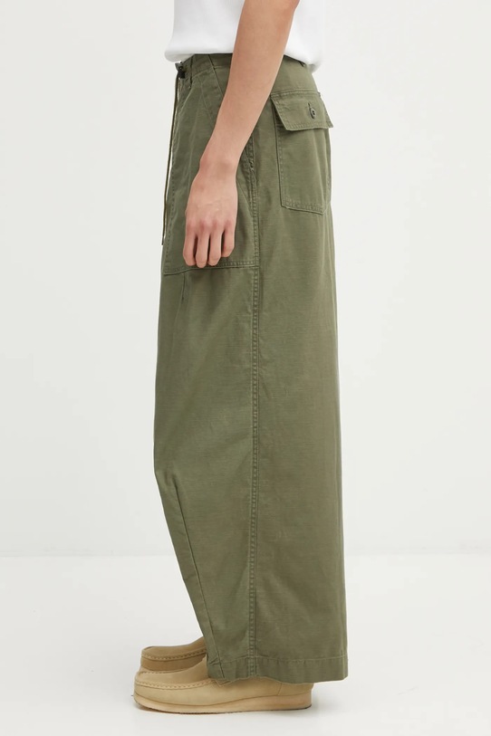 Needles spodnie bawełniane H.D. Fatigue RW237 zielony AW25