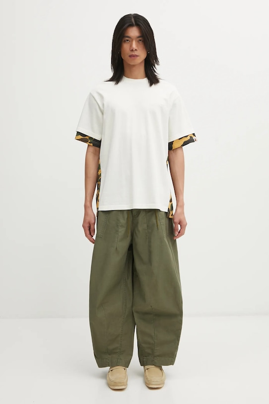 Needles spodnie bawełniane H.D. Fatigue RW237 zielony