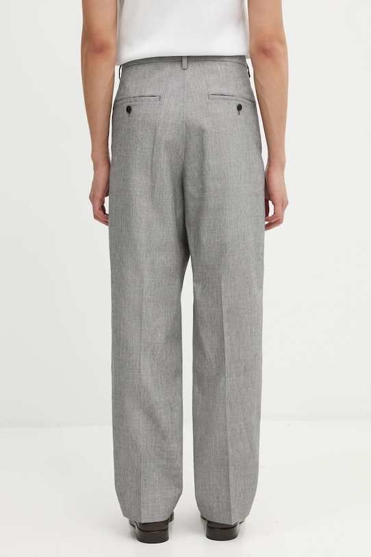 Ruházat Visvim gyapjú nadrág WIDE SLACKS SANTOME 125205008015 fekete