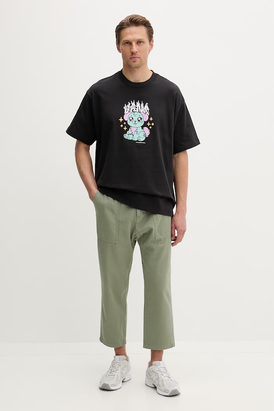 Gramicci kalhoty pánské bavlněné LOOSE TAPERED PANT G103.OGT. zelená AW25