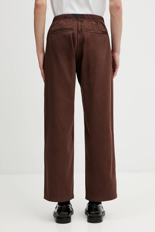 Odzież Gramicci spodnie bawełniane GRAMICCI PANT STRAIGHT FIT G116.OGT. brązowy