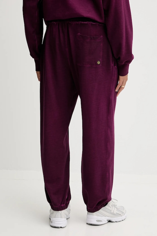 Barrow spodnie dresowe bawełniane F5BWUAFP028 fioletowy