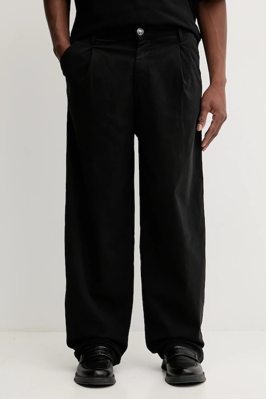 Kaotiko pantaloni drept negru AR020.02.K002