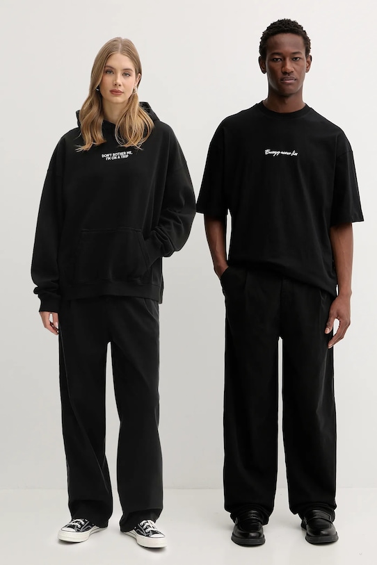 Kaotiko spodnie tkanina czarny AR020.02.K002