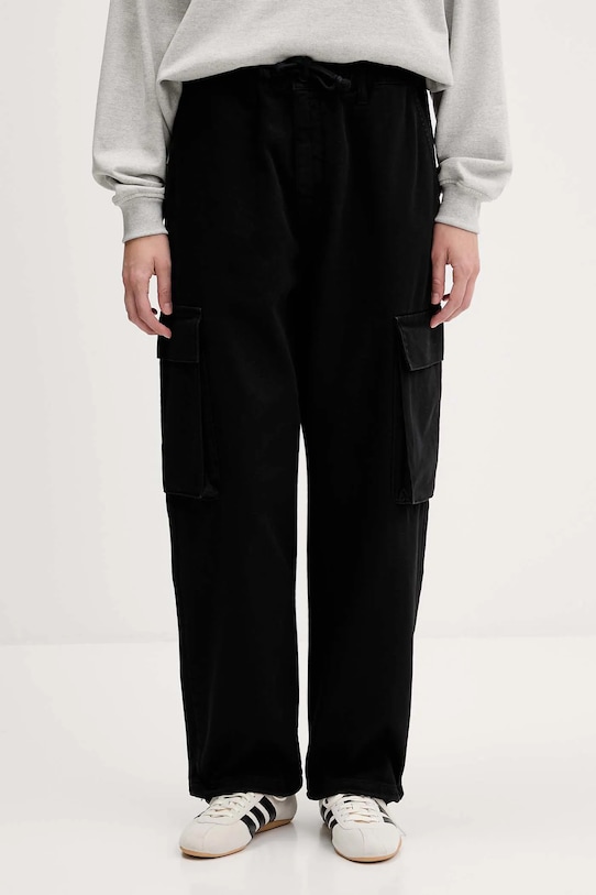 Îmbrăcăminte Kaotiko pantaloni de bumbac AR010.01.K002 negru