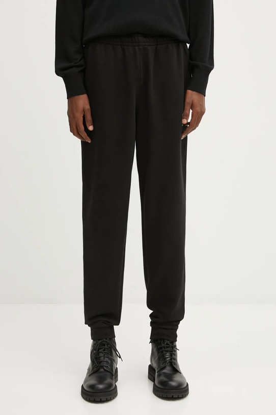 Lacoste pantaloni tuta di cotone cotone nero XH2724