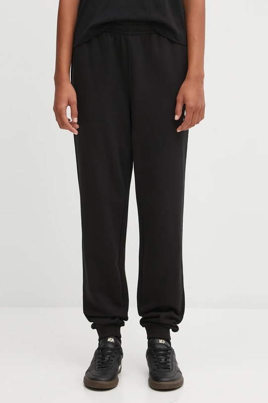 Βαμβακερό παντελόνι Lacoste μαύρο XH2724