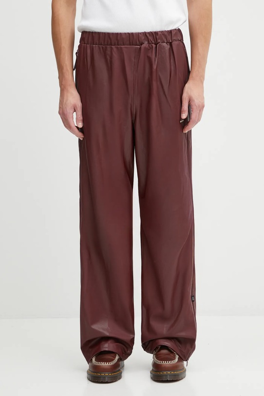 Kalhoty Rains Rains x Umbro jednoduchý burgundské 20810.141