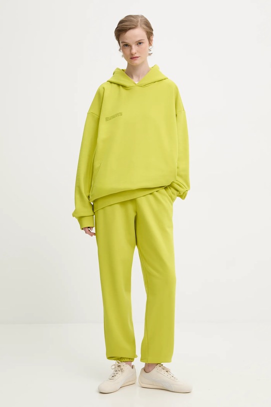 Хлопковые спортивные штаны Pangaia 10000295. зелёный AW25