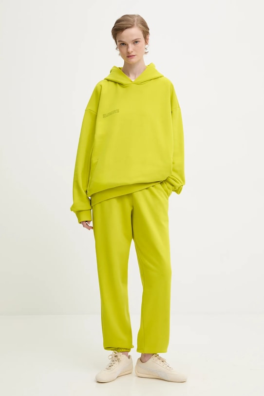 Pangaia spodnie dresowe bawełniane 10000295. zielony