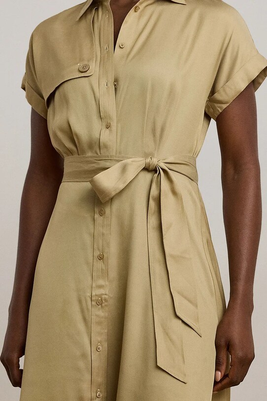 Lauren Ralph Lauren sukienka beżowy 200970808