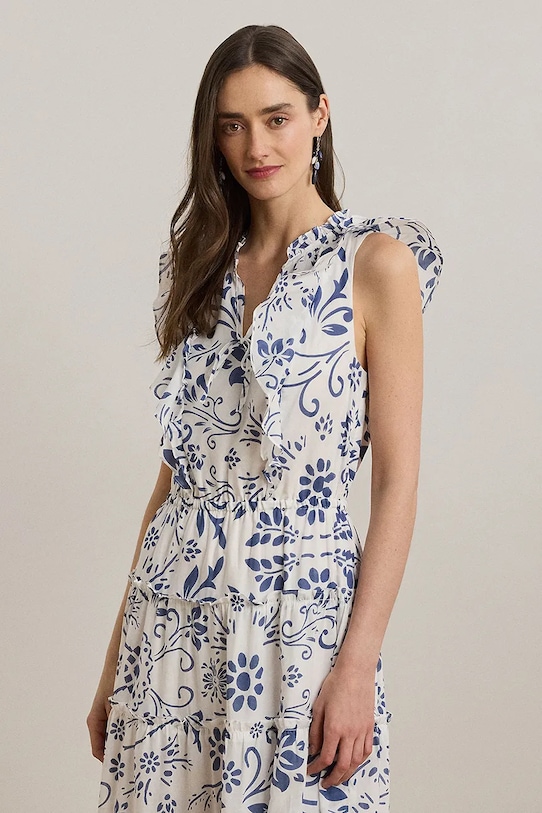 Ruházat Lauren Ralph Lauren pamut ruha 200973595 fehér