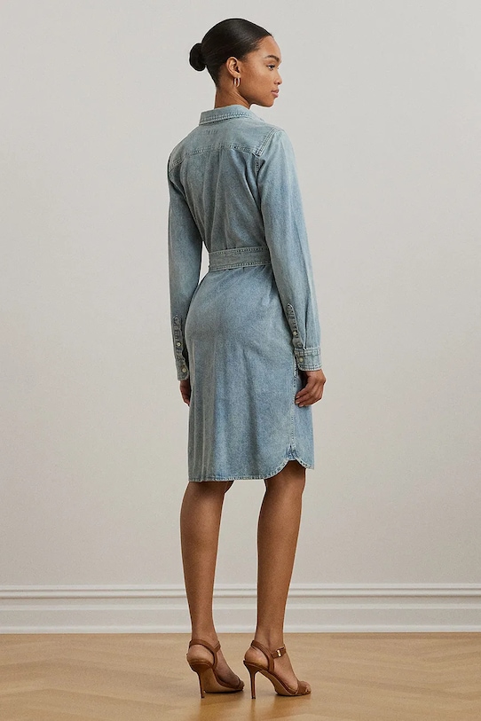 Платье Lauren Ralph Lauren 200976962 голубой AW25