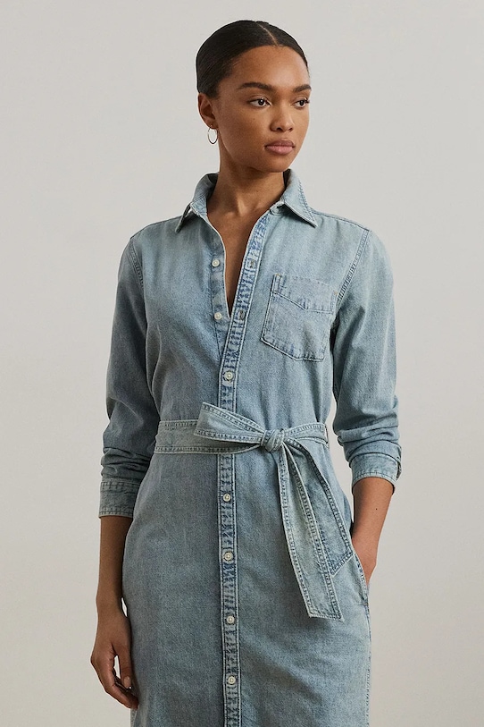 Одежда Платье Lauren Ralph Lauren 200976962 голубой