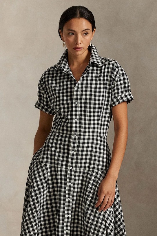 Odzież Polo Ralph Lauren sukienka bawełniana 211A89374 czarny