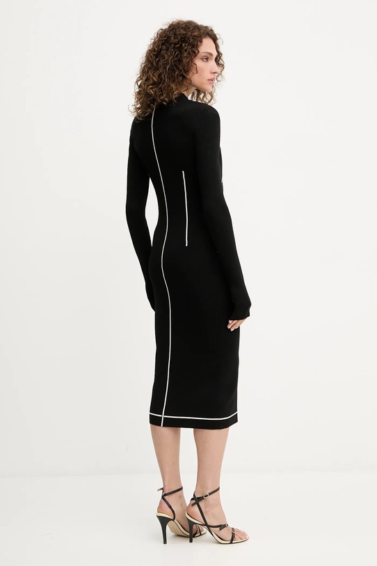 Patrizia Pepe sukienka 8A1522.K265 czarny AW25