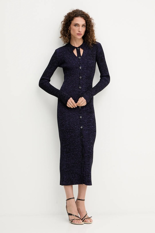 Obleka Patrizia Pepe 8A1548.K269 vijolična AW25