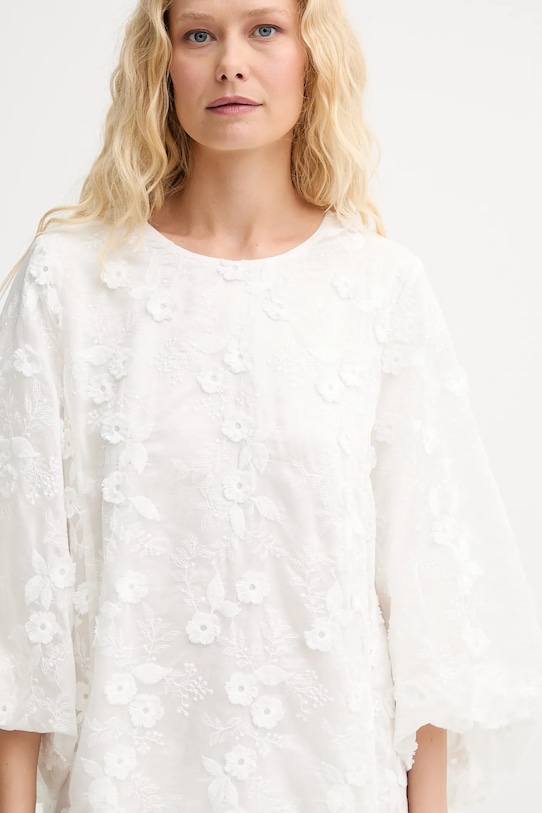 MUNTHE rochie PANSI alb 252131625225