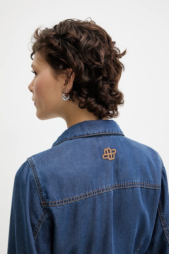 MUNTHE sukienka jeansowa PRESCOTT niebieski 252134025207