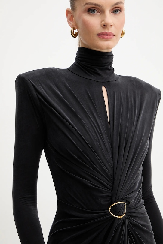 Šaty Elisabetta Franchi ABR0656E2 čierna