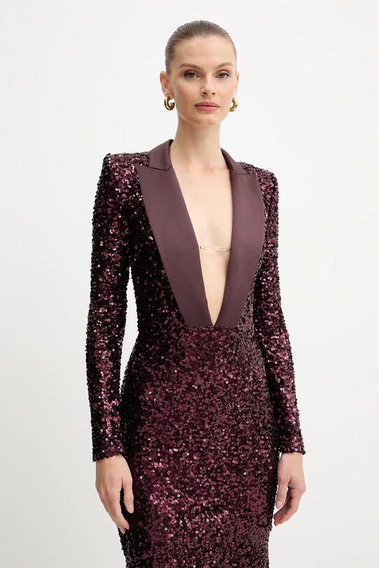 Šaty Elisabetta Franchi burgundské ABR1356E2