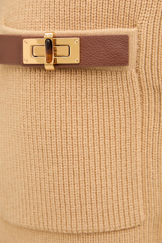 Elisabetta Franchi sukienka z dodatkiem wełny AM04S56E2