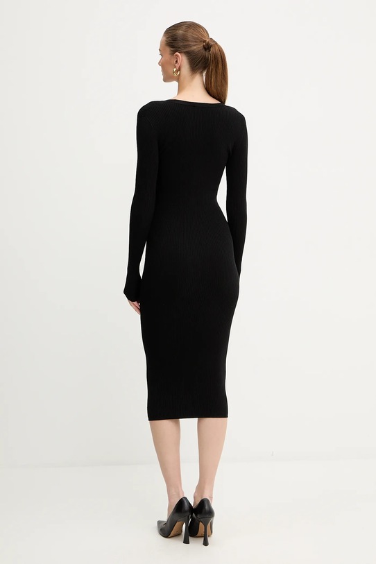 Odzież Elisabetta Franchi sukienka z dodatkiem jedwabiu AM10B56E2 czarny