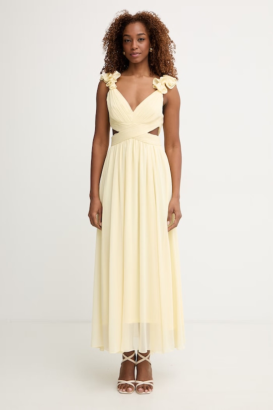 Morgan sukienka RISSAL żółty SS26