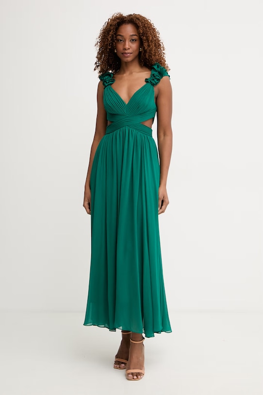 Morgan sukienka RISSAL zielony SS26