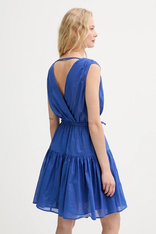 Îmbrăcăminte Morgan rochie din bumbac ROUPI bleumarin