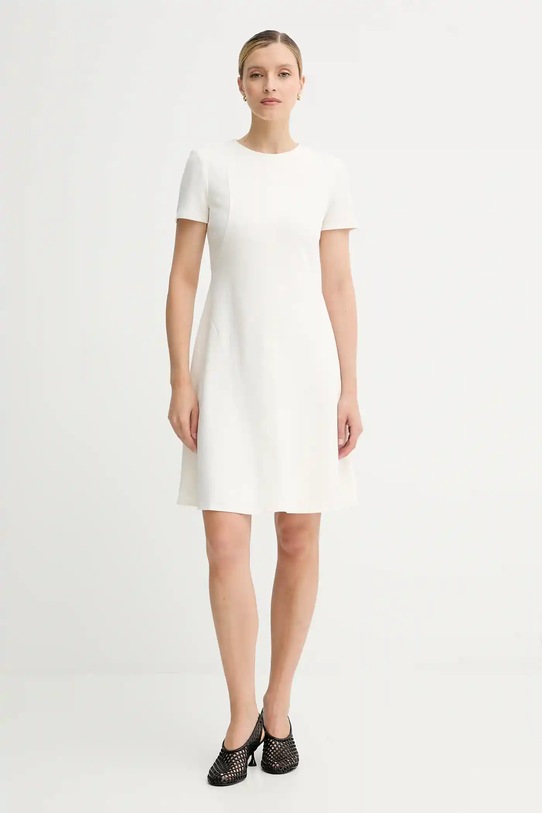 Calvin Klein sukienka LV044C064G beżowy AW25