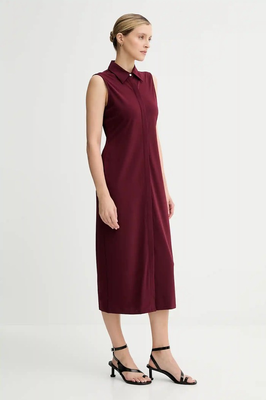 Платье Calvin Klein LV044C224G бордо AW25