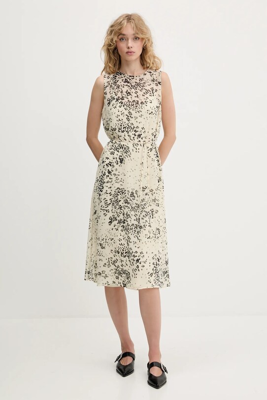 Сукня Calvin Klein візерунок бежевий LV144C043G