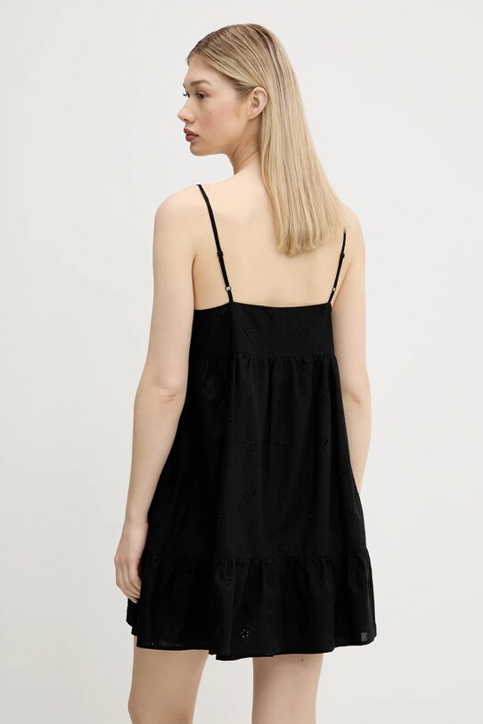 Îmbrăcăminte Tommy Jeans rochie din bumbac DW0DW21165 negru