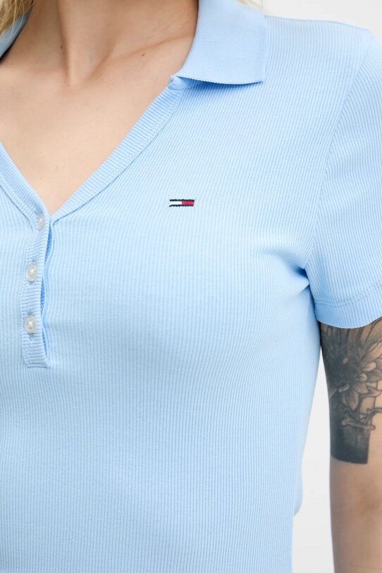 Tommy Jeans sukienka DW0DW21172 niebieski