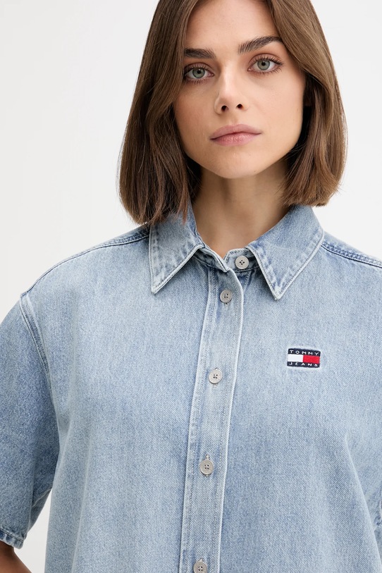 Jeans obleka Tommy Jeans DW0DW21205 modra