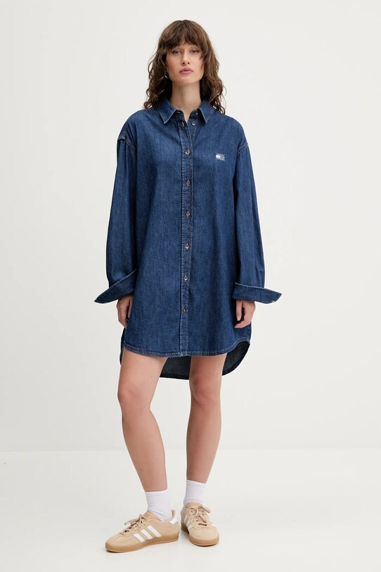 Tommy Jeans sukienka jeansowa DW0DW21420 niebieski AW25
