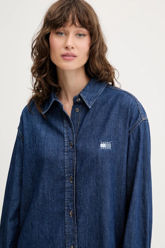 Tommy Jeans sukienka jeansowa DW0DW21420 niebieski