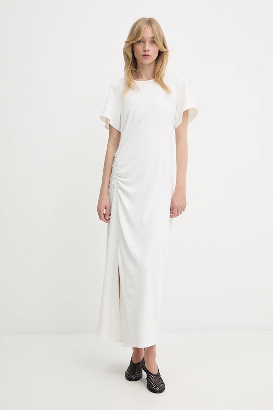 Samsoe Samsoe sukienka SAALBERO F25200100 beżowy AW25